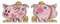 Happy Piggy Bank P-334 Plastic Canvas Counted Cross Stitch Kit